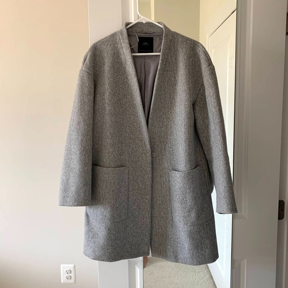 Zara Boxy Oversized Overcoat